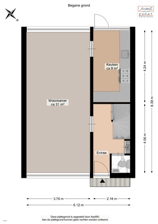 Floorplan - Berilstraat 16, 9743 HX Groningen